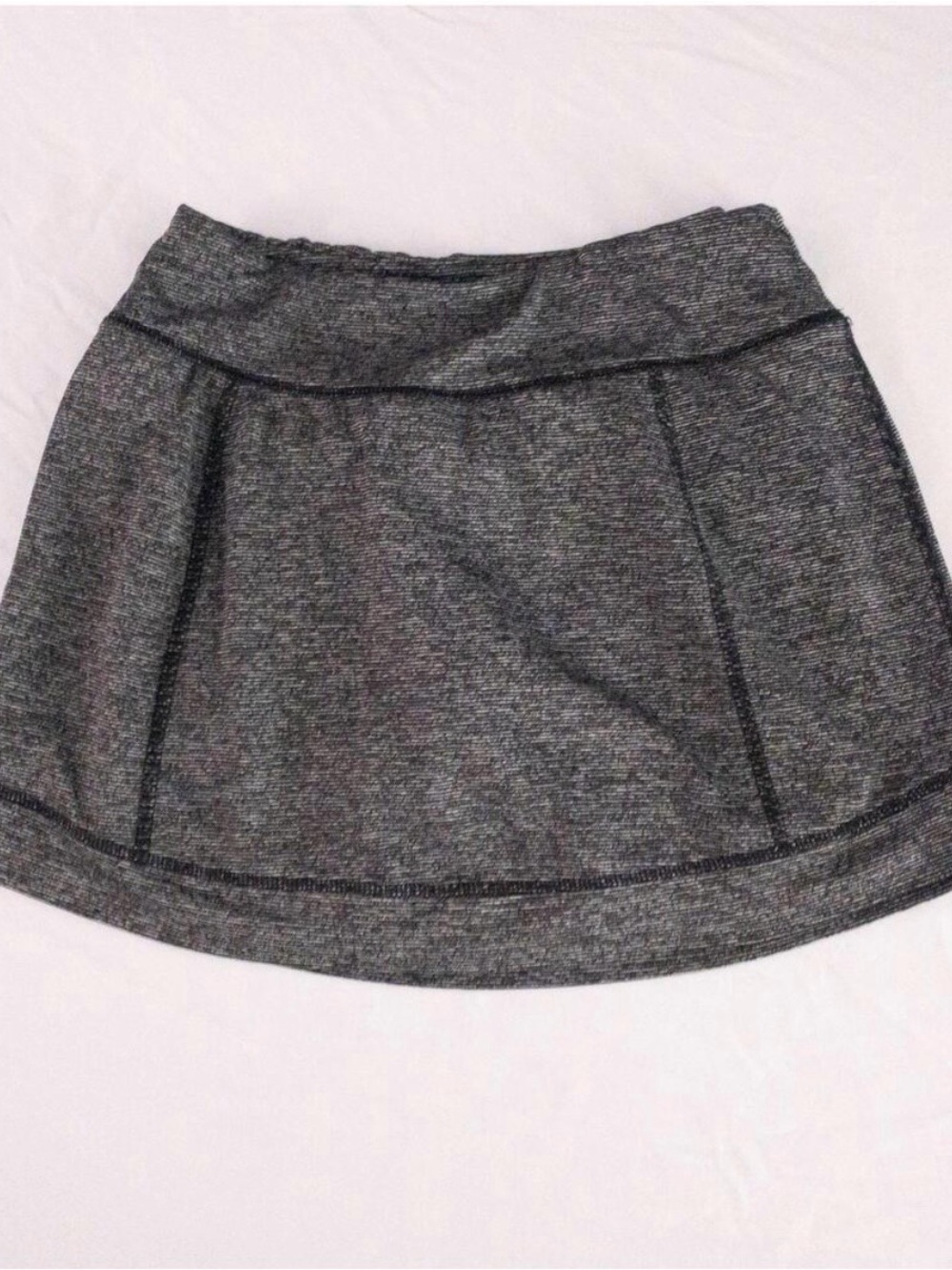 Tekgear Black Gray Striped Skorts Womens Xsmall